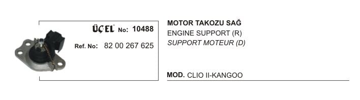 MOTOR TAKOZU SAĞ 10488 CLIO II KANGO 1.5 DCI İPLİ