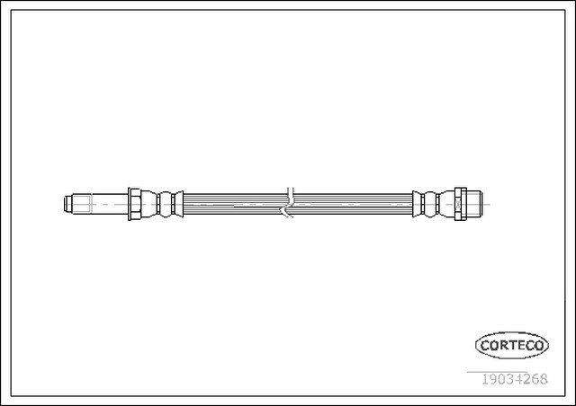 Fren Hortumu Arka 234mm T5 - 7H0611776C