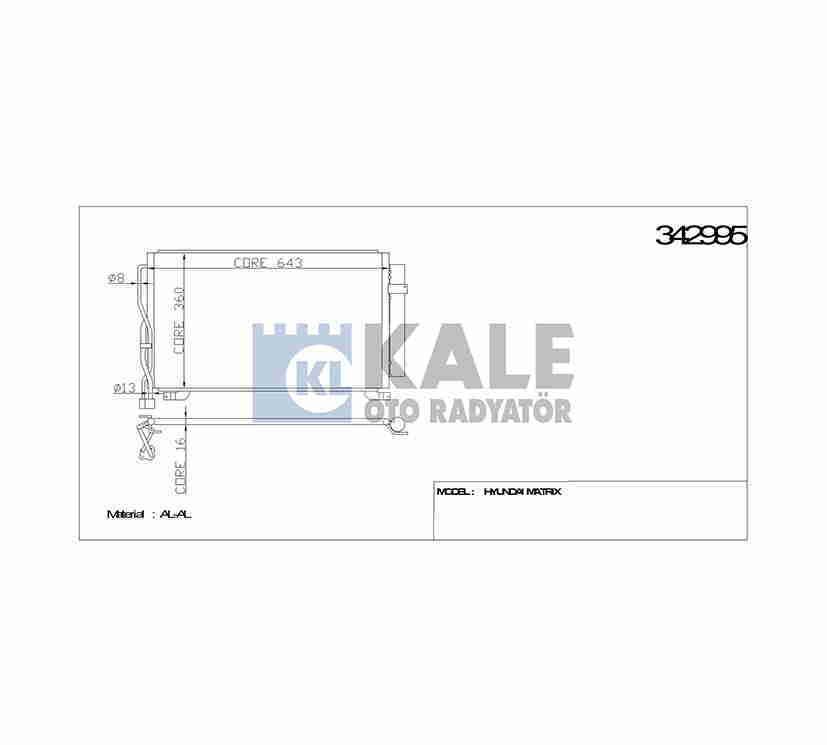 Radyatör Klima Matrıx 06-11 Dizel 9760617800