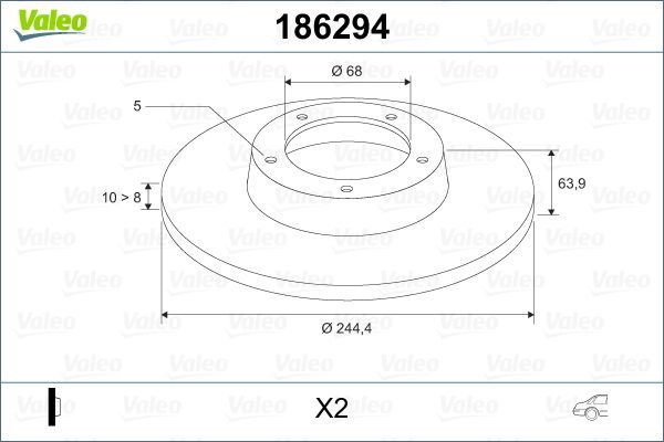 Vw A4 A6 Passat 91-05 Fren Diski Arka 4A0615601A 4A0615601A 4Ao615601A 8E0615601