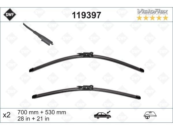 Silecek W164 Ön (Set) 70/53cm - 119397