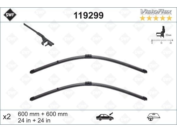Silecek W204 Ön (Set) 60/60cm 2009-12 - 119299
