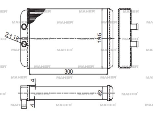 RADYATÖR KALORİFER JUMPER II 02-06 / DUCATO II 02-06 / BOXER II 02-06 MEKANİK