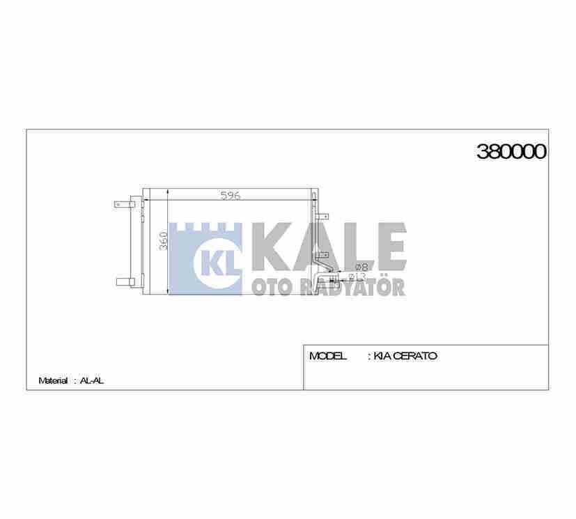 Radyatör Klima Cerato 04-09 976062F000