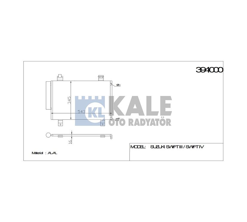 Radyatör Klima Swıft 06-12 9531063J00