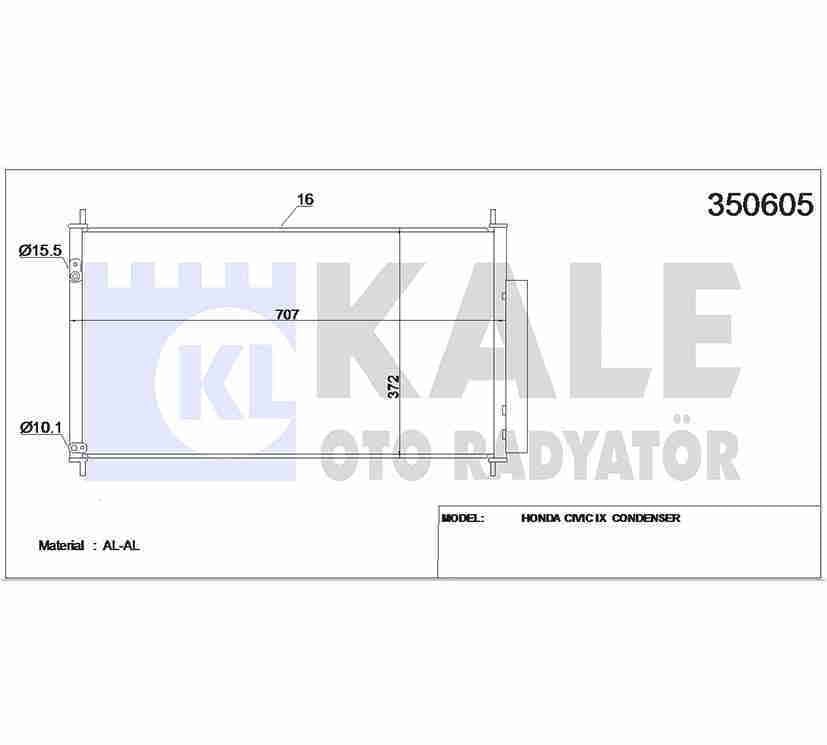 Radyatör Klima Cıvıc 12-16 Hb. / 1.4 - 1.6 - 1.8 80110Tv0E01