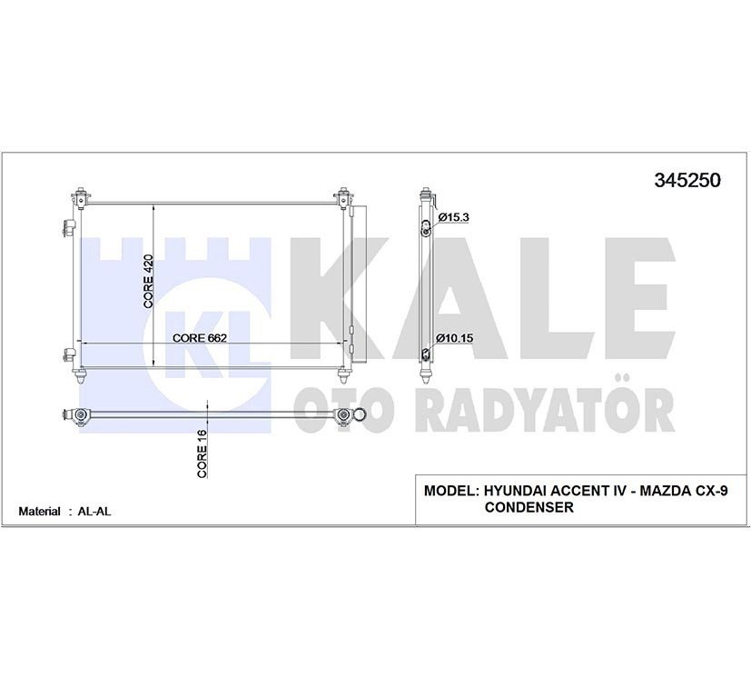Radyatör Klima Cx-9 07-11 / 3.7Cc Td1161480 A