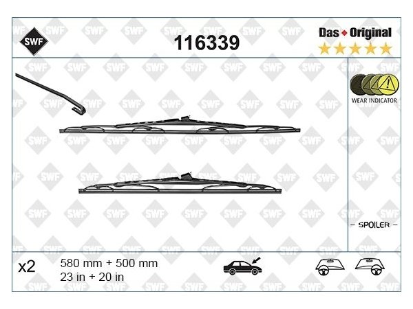 Silecek E46 Ön (Set) 55/50cm - 116339