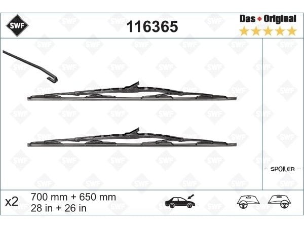 Silecek Vito639 Ön (Set) 70/65cm 2004-05 - 116365
