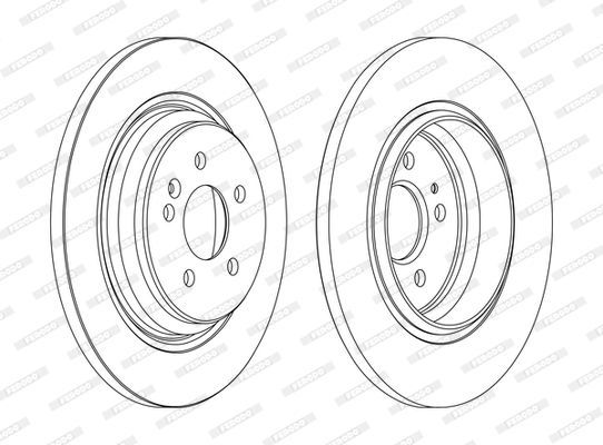 M.Benz W163 Arka Fren Diski Takım 2001-05 Y.M 1634230012 DDF1099C