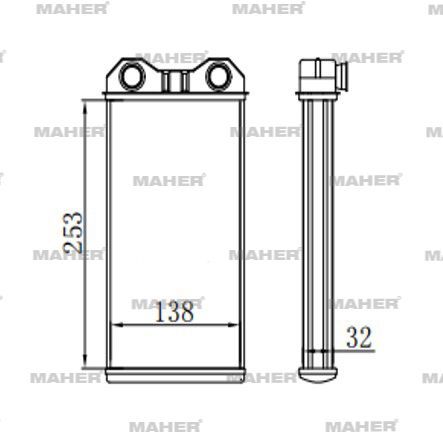 RADYATÖR KALORİFER TRAFIC II 01-14 / VIVARO 02-14 BRAZING