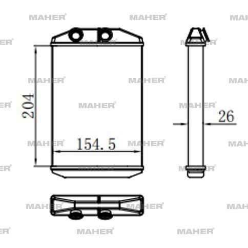 RADYATÖR KALORİFER KANGOO 08=> / MASTER III 10=> / CITAN 12=> BRAZING