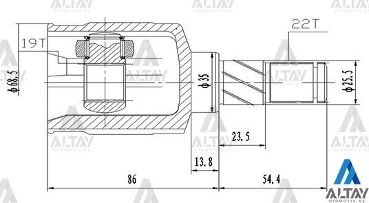 AKS KAFASI İÇ SWIFT  90-00 1.0 / 1.3 22X19X35