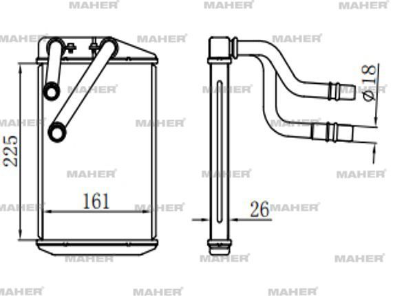 RADYATÖR KALORİFER DUCATO III 06-14 / JUMPER IV 14=> / DUCATO IV 14=> / BOXER IV 14=> BRAZING