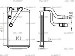 RADYATÖR KALORİFER DUCATO III 06-14 / JUMPER IV 14=> / DUCATO IV 14=> / BOXER IV 14=> BRAZING