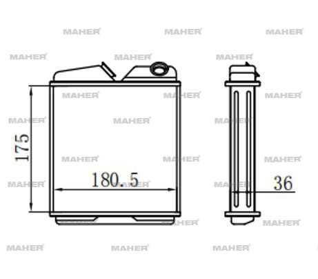RADYATÖR KALORİFER VECTRA A    88-95 / ASTRA F 91-98 BRAZING