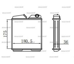 RADYATÖR KALORİFER VECTRA A    88-95 / ASTRA F 91-98 BRAZING