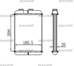 RADYATÖR KALORİFER ASTRA G  98-07 / ZAFIRA A 99-05 DELPHI TİPİ BRAZING