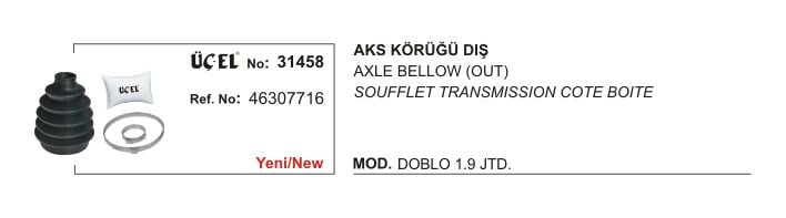 AKS KÖRÜĞÜ DIŞ 31458 DOBLO 1.9 JTD 46307716