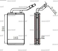 RADYATÖR KALORİFER TRANSIT 00-06 V184 BRAZING