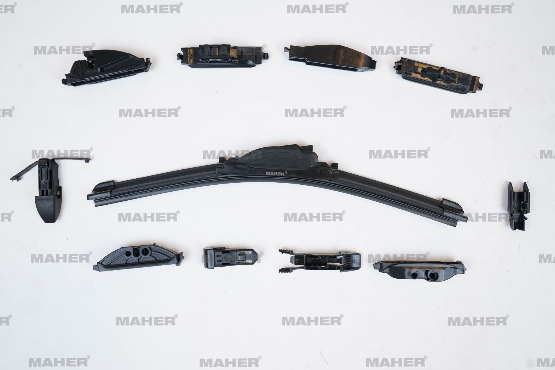 Silecek Süpürgesi Muz Tip Üniversal 16 Aparatlı 14'' (350Mm) 29957