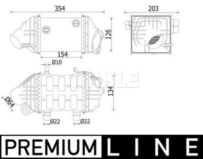 BMW F10 M5-F12 M6 (5-8) TURBO RADYATÖRÜ 17517843123