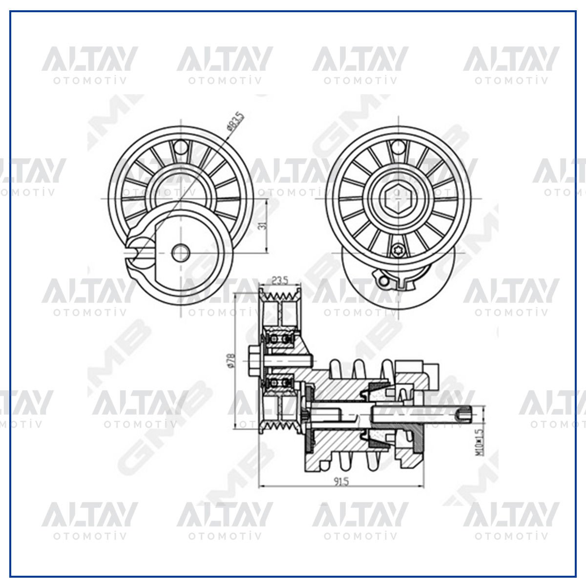 VANTİLATÖR GERGİSİ PASSAT / A4 / A6 97-00 AFN-AVG-AHU 1.9 TDİ KOMPLE
