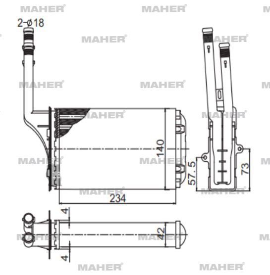 RADYATÖR KALORİFER 106 I  91-96 MEKANİK