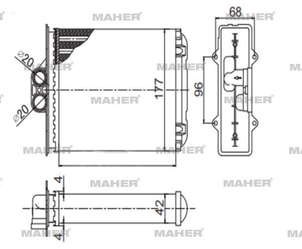 RADYATÖR KALORİFER VECTRA B  95-03 KLIMALI MEKANİK
