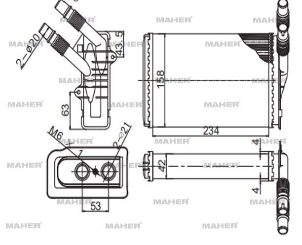 RADYATÖR KALORİFER KANGOO  98-08 MEKANİK