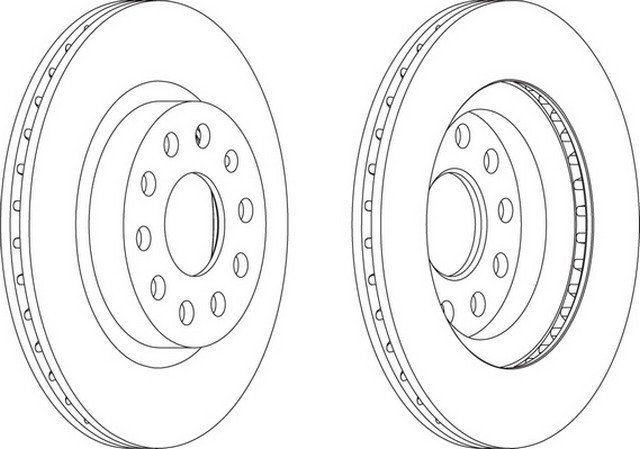 Vw Golfv Jetta 04-15 Fren Diski Ön 1K0615301Ac 1K0615301 1K0615301Ac 1K0615301Ak 1K0615301A