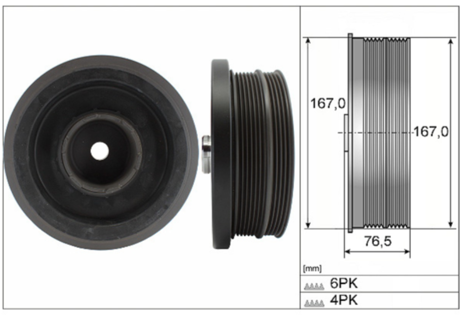 BMW M47N E46-E60-E87-E90 KRANK KASNAĞI 11237805696