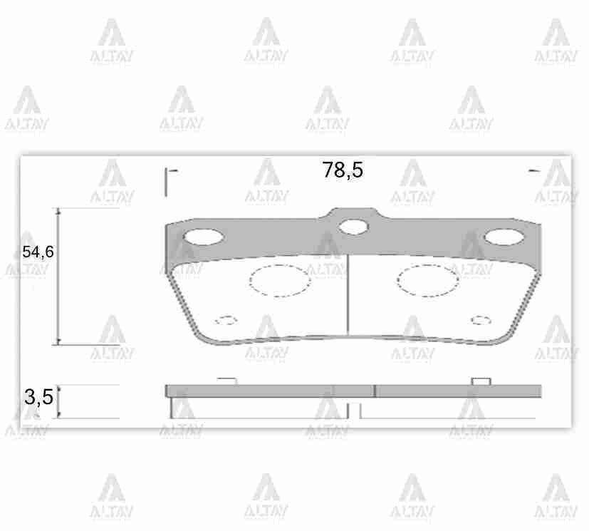 Fren Balata Rav-4 00-06 / Cherry Tıggo Disk Arka Spty022