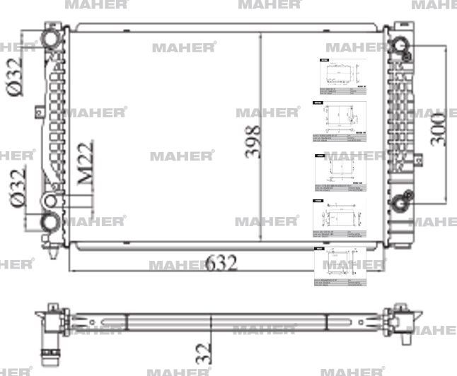 RADYATÖR SU A4 / A6 / PASSAT 97-04 AEB-ALZ-AWT-AVF-AFN 1.6-1.8-1.9 TDI A-T MEKANİK