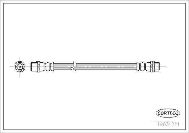 Fren Hortumu Arka 235mm Spr-Lt 1995-06 - A9044280435