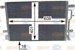 Vw A4 Bfb-Bke-Alz-Alt Klima Radyatörü 8E0260403B 8E0260401A 8E0260401B 8E0260403A 8E0260403
