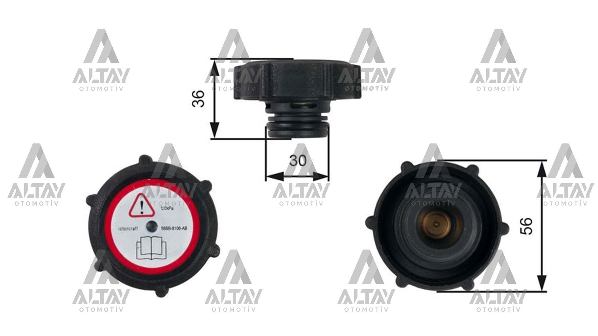 YEDEK SU DEPO KAPAĞI FOCUS / TRANSİT TURBO / V184 / MONDEO 95=> BM ( OEM ÜRÜNDÜR )