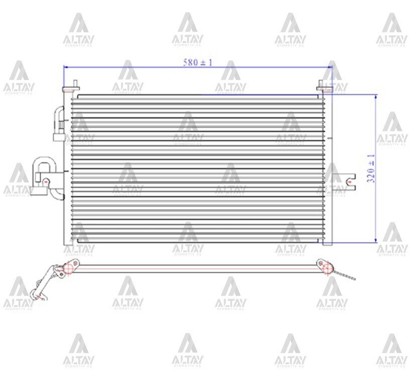 Radyatör Klima Accent 95-00 9760622051
