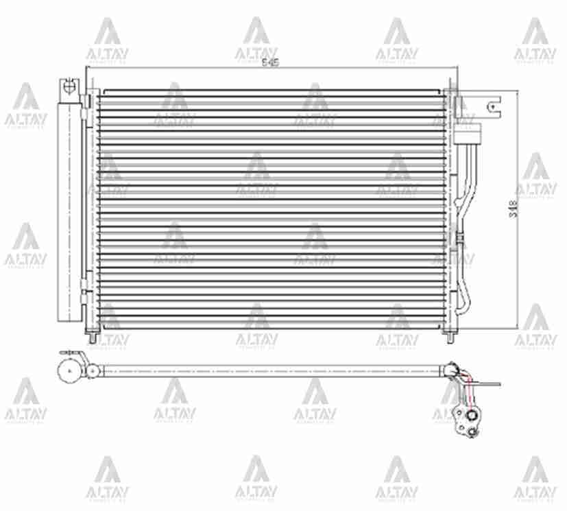 Radyatör Klima Accent 06-11 Era Dizel 9,76061E+305