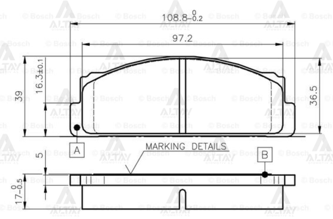 Fren Balata M131 / Doğan / Kartal / Şahin 77-02 Ön 4174992