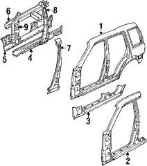 KAPI KASASI ÖN/R FREEL. LAND ROVER ASR2422