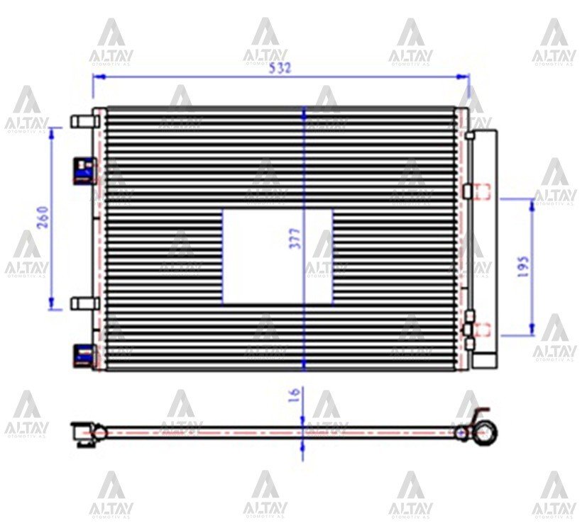 Radyatör Klima Accent 11-18 Blue / Rıo 12=> Dizel 976061R300