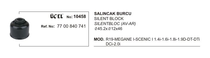 SALINCAK BURCU 10458 R19 MEGANE I SCENIC I 7700840741