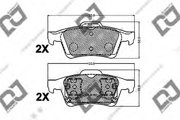 FREN BALATASI ARKA MAZDA 3 03-11 / PRIMERA 03- / VECTRA C / FOCUS / C-MAX / C5 BP4K-26-980A - BP4K-26-990B - 44060-AV725 - 44060-BA00F - 1605973 - 1605993 - 1605196 - 1324300