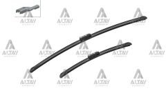 SİLECEK SÜPÜRGESİ TAKIM BERLİNGO 08=> / PARTNER 08=> / P208 / P2008 12=> / FIESTA 12=> / LEON 12=> / IBIZA 17=> / C3 AIRCROS 17=> / CROSLAND X 17=> 16mm BUTON 26''+26'' A414S (650mm+400mm)