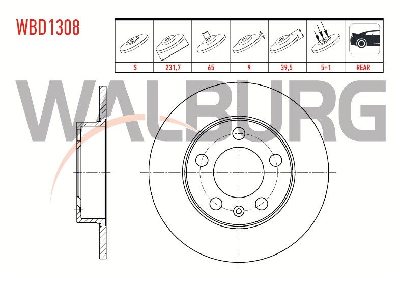 FREN DİSKİ ARKA GOLF4-BORA-A3-TOLEDO-POLO 97- 18488-DDF929-DF2805 1J0615601N 1J0615601P 1J0615601 1J0615601C