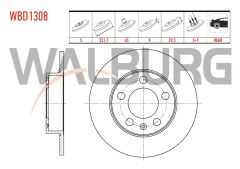 FREN DİSKİ ARKA GOLF4-BORA-A3-TOLEDO-POLO 97- 18488-DDF929-DF2805 1J0615601N 1J0615601P 1J0615601 1J0615601C