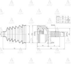 Aks Kafası Dış Accord 03-08 2.2 Dizel 28X34X63 44014Sefe00
