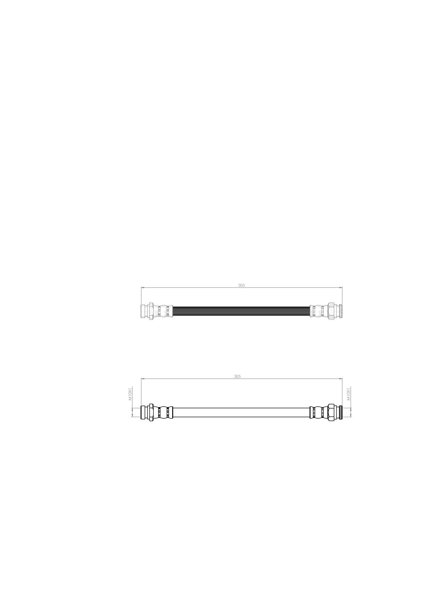 FREN HORTUMU ARKA  SAĞ ACCENT III -ERA-RIO II 05 - 10 587381G000