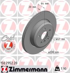 BMW G30-G01 ARKA FREN DİSKİ SOL 330mm 34216882245